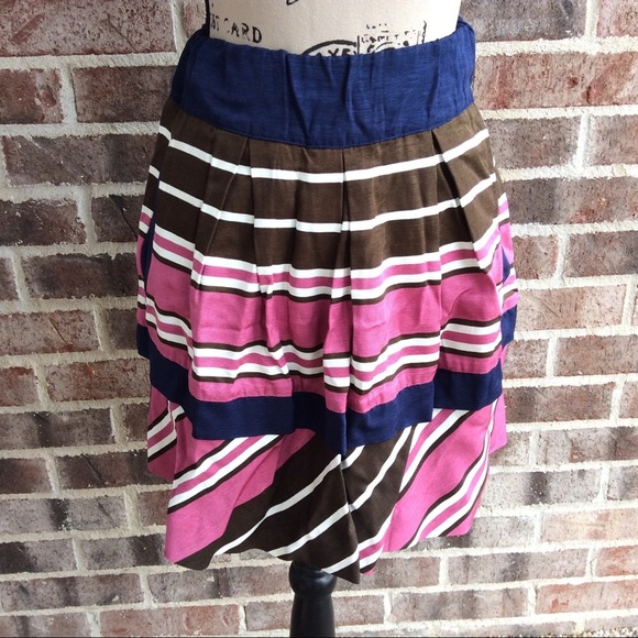 Maeve Ellery Striped Skirt 0 Petite - Picture 2 of 6
